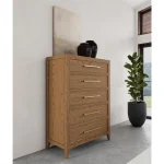 Five Drawer Chest Chests Brown 12