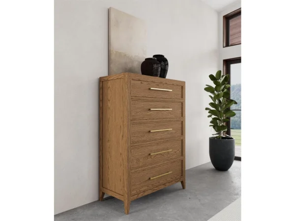 Five Drawer Chest Chests Brown