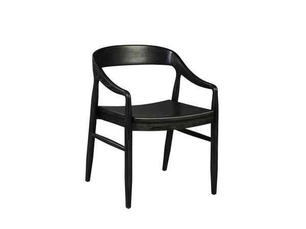 Black Townsend Arm Chair Chairs black