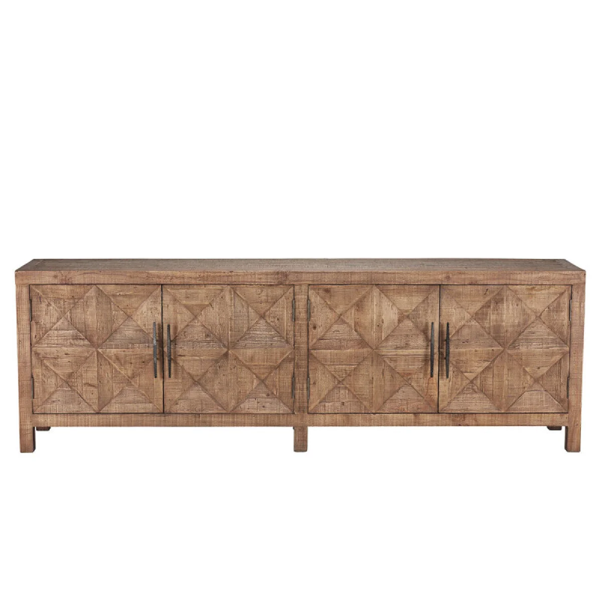 Elani Solid Wood 4dr Cabinet Dining Storage Brown 6
