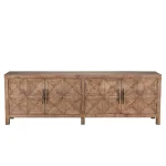 Elani Solid Wood 4dr Cabinet Dining Storage Brown 16
