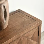 Elani Solid Wood 4dr Cabinet Dining Storage Brown 23