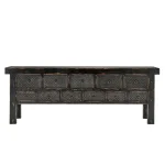 Lahey Solid Wood 11dwr Rectangle Console Table Console Tables Antique Black 17
