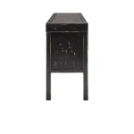 Lahey Solid Wood 11dwr Rectangle Console Table Console Tables Antique Black 18