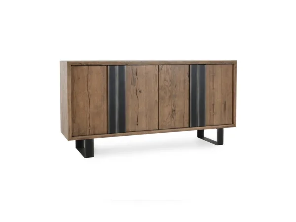 Danica Solid Wood 4dr Buffet Dining Storage Brown