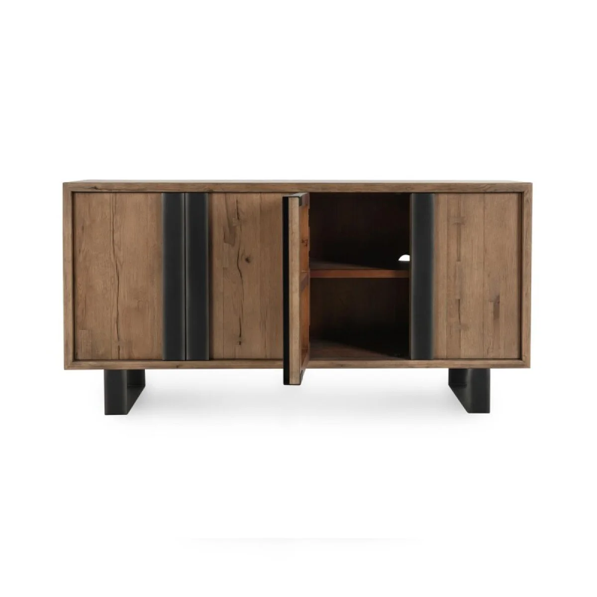 Danica Solid Wood 4dr Buffet Dining Storage Brown 8