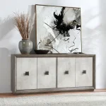 Denver Solid Wood 4dr Cabinet Dining Storage Classic Home 21