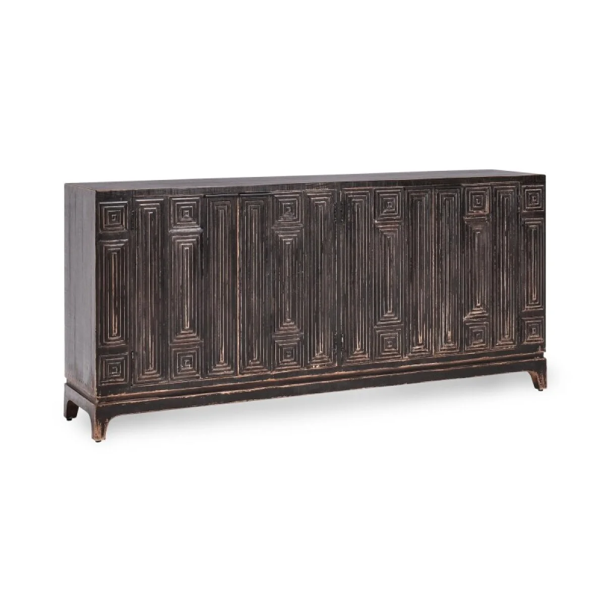 Iza 4dr Sideboard Dining Storage Antique Black 4