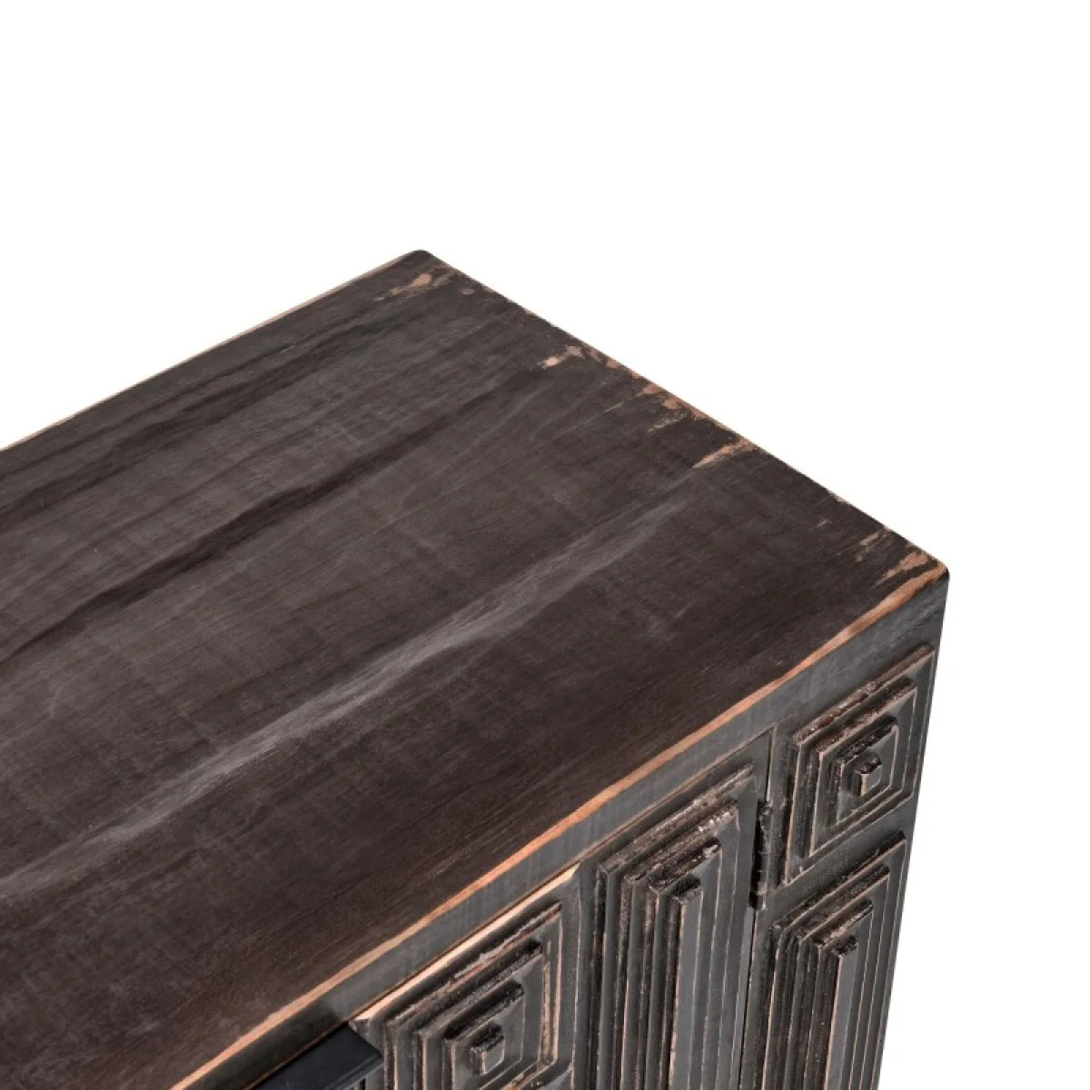 Iza 4dr Sideboard Dining Storage Antique Black 9
