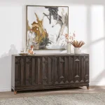Iza 4dr Sideboard Dining Storage Antique Black 17