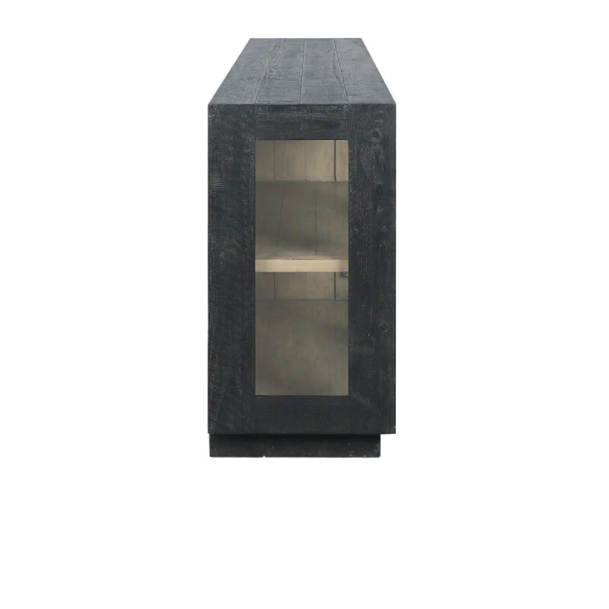 Larson Solid Wood 4dr Cabinet Dining Storage black 6