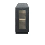 Larson Solid Wood 4dr Cabinet Dining Storage black 14