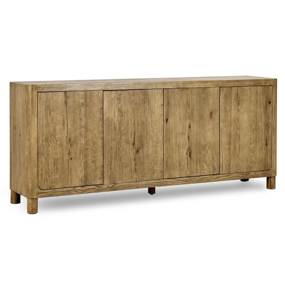 Orlando Solid Wood 4dr Buffet Dining Storage Brown 4