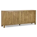 Orlando Solid Wood 4dr Buffet Dining Storage Brown 12