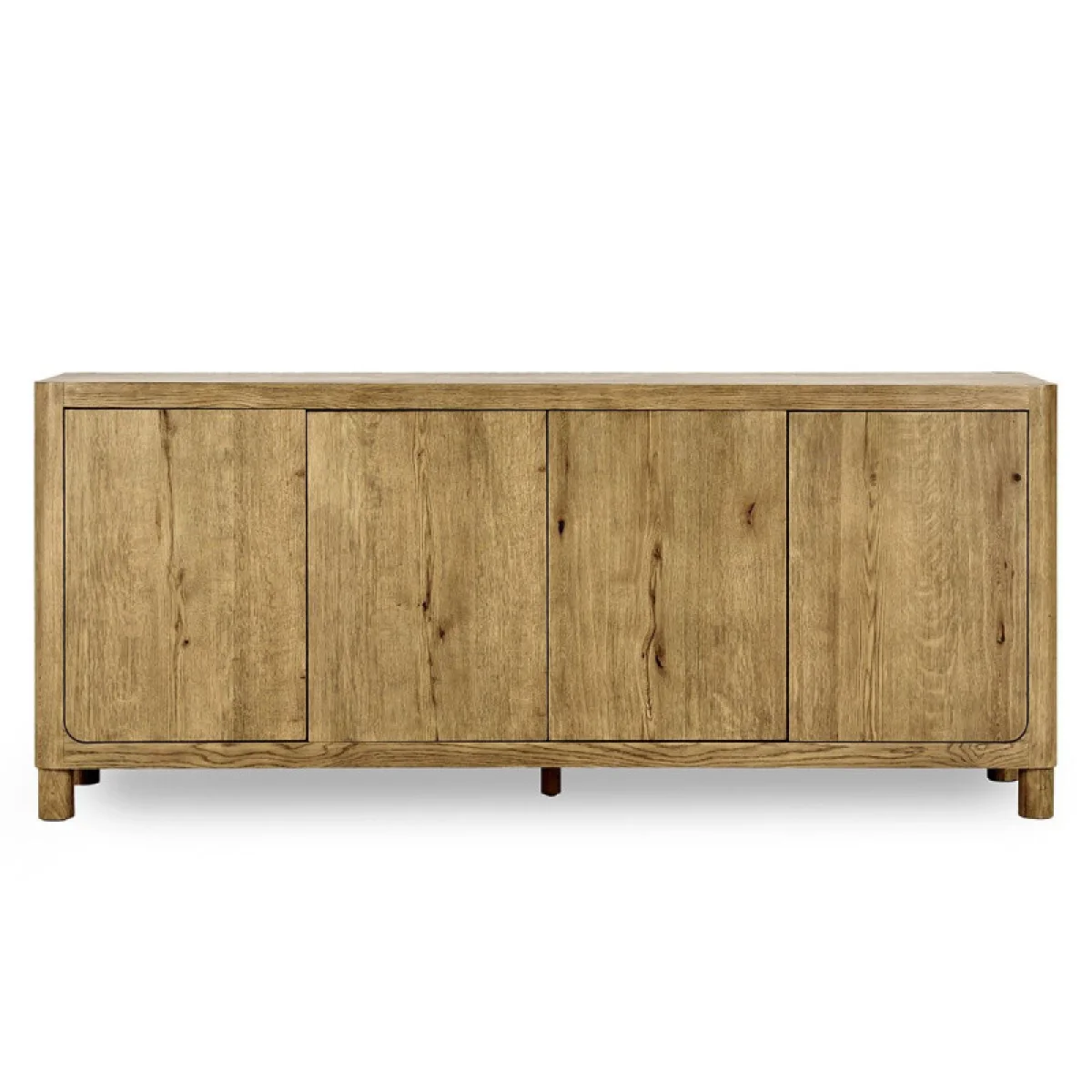 Orlando Solid Wood 4dr Buffet Dining Storage Brown 6