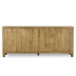 Orlando Solid Wood 4dr Buffet Dining Storage Brown 14