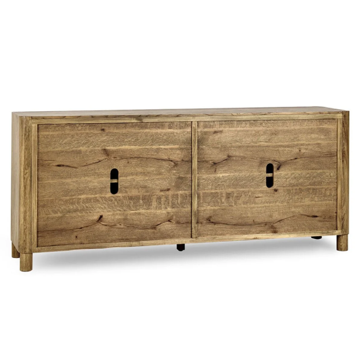 Orlando Solid Wood 4dr Buffet Dining Storage Brown 8