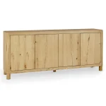 Orlando Solid Wood 4dr Buffet – True Natural Dining Storage Brown 13