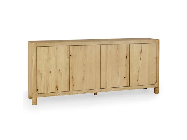 Orlando Solid Wood 4dr Buffet Dining Storage Brown 21