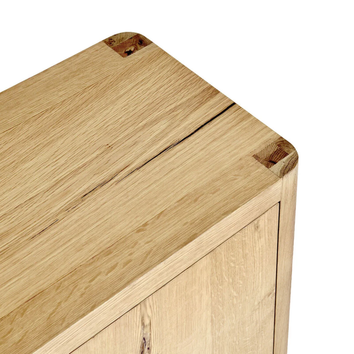 Orlando Solid Wood 4dr Buffet – True Natural Dining Storage Brown 10