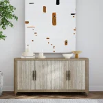 Alpine Solid Wood 4dr Cabinet Dining Storage Classic Home 17