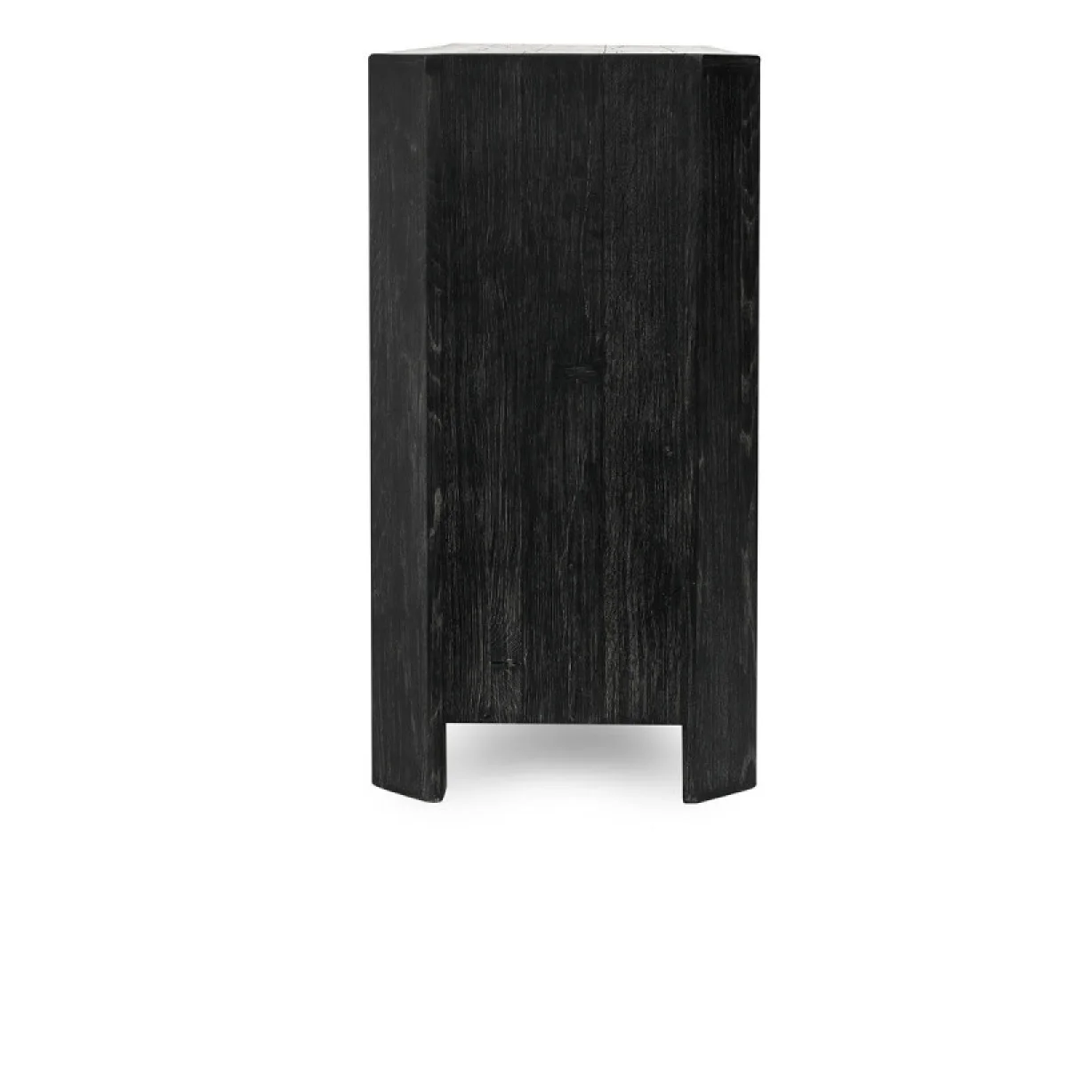 Macarthur Solid Wood 4dr Cabinet Dining Storage Aged Black 7