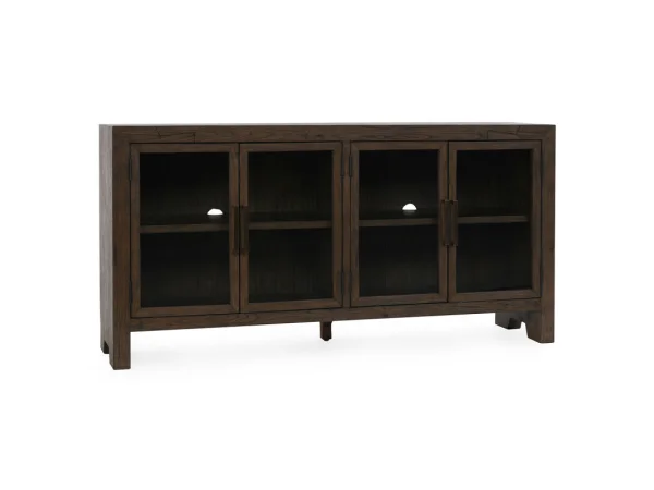 Troy Solid Wood 4dr Buffet Dining Storage Brown