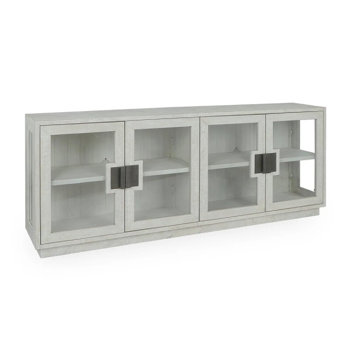 Larson Solid Wood 4dr Cabinet – White Wash Dining Storage Classic Home 4