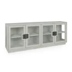 Larson Solid Wood 4dr Cabinet – White Wash Dining Storage Classic Home 10