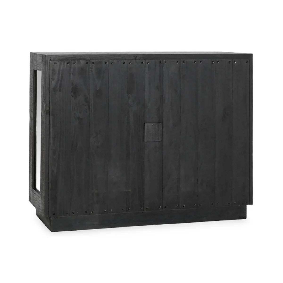 Larson Solid Wood 2dr Cabinet Dining Storage black 9