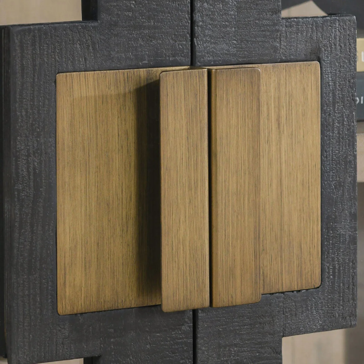 Larson Solid Wood 2dr Cabinet Dining Storage black 12