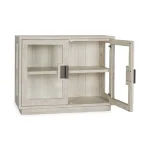 Larson Solid Wood 2dr Cabinet – White Wash Dining Storage Classic Home 18