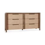 Corda Solid Wood 6dwr Dresser Dressers Brown 13