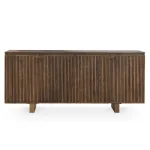 Roya Solid Wood 4dr Cabinet Dining Storage Brown 16