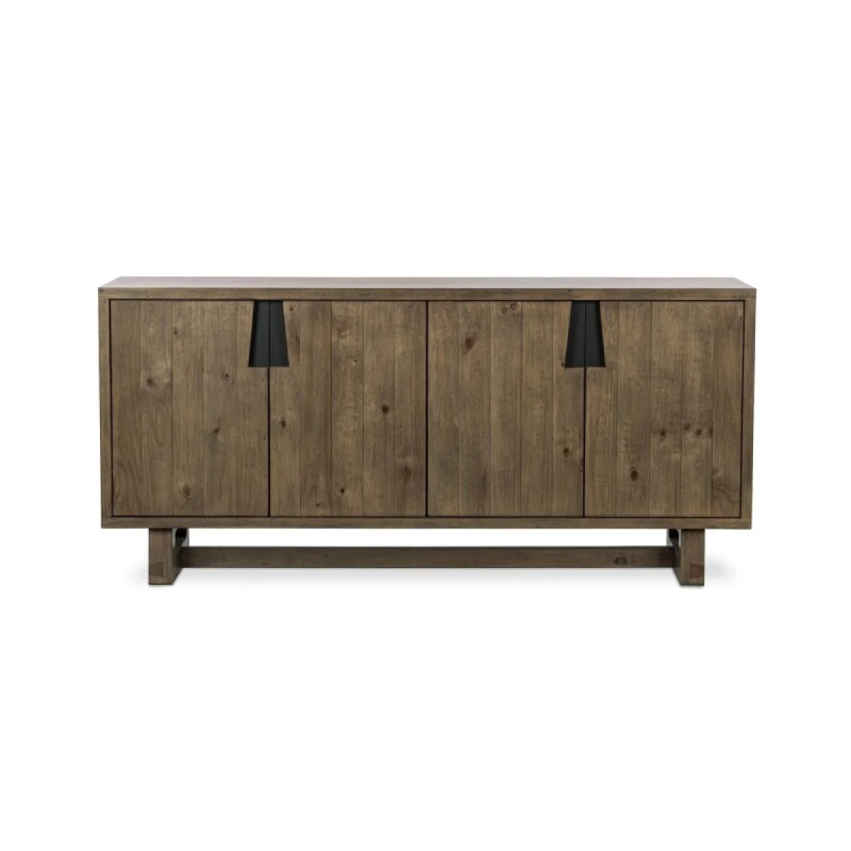 Lyra Solid Wood 4dr Buffet Dining Storage Brown 6