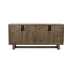 Lyra Solid Wood 4dr Buffet Dining Storage Brown 15