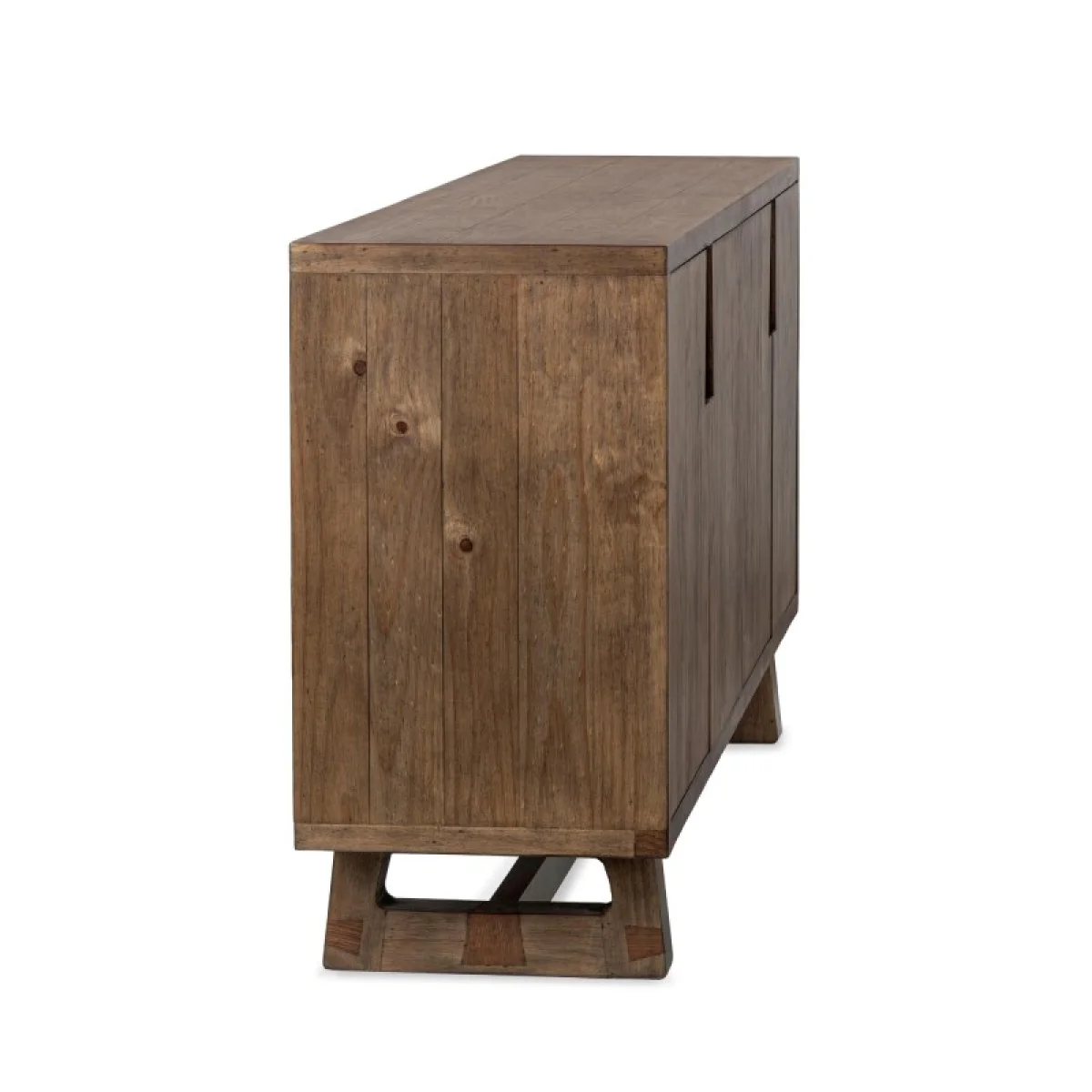 Lyra Solid Wood 4dr Buffet Dining Storage Brown 8