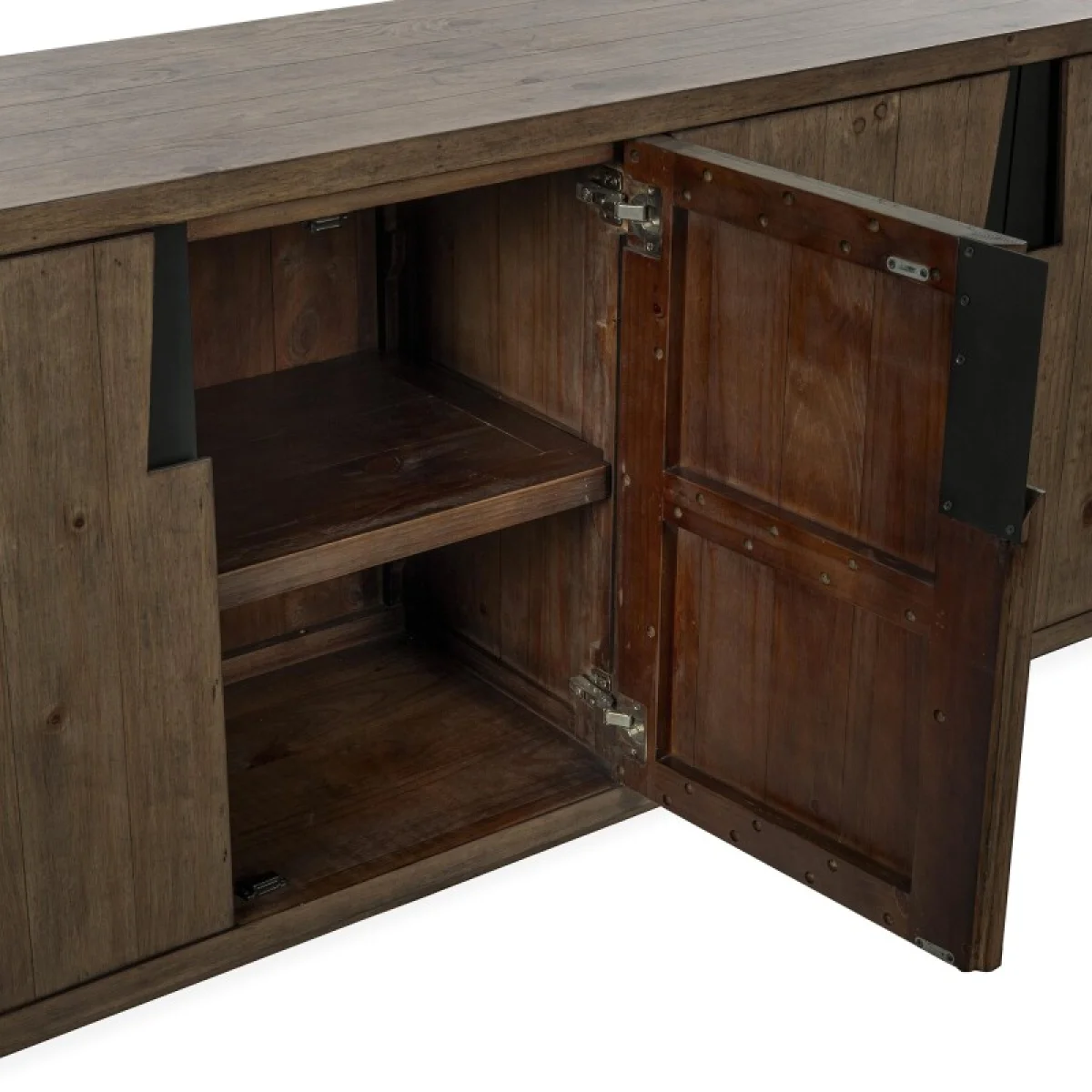 Lyra Solid Wood 4dr Buffet Dining Storage Brown 10