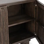 Roya Solid Wood 2dr Cabinet – Toasted Brown Dining Storage Brown 20