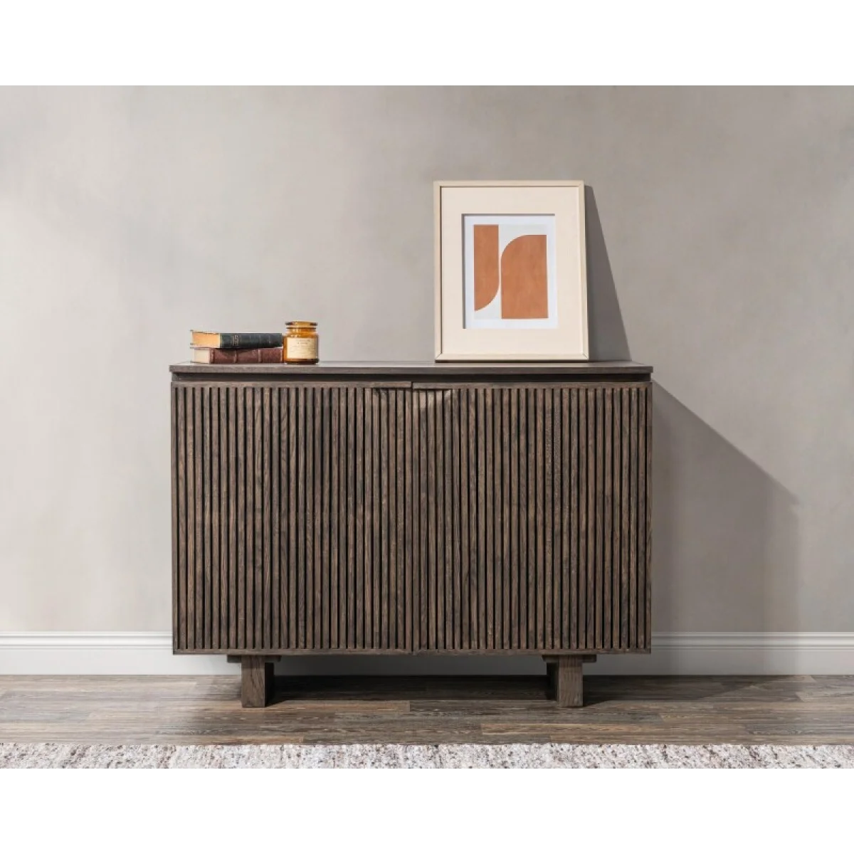 Roya Solid Wood 2dr Cabinet – Toasted Brown Dining Storage Brown 12