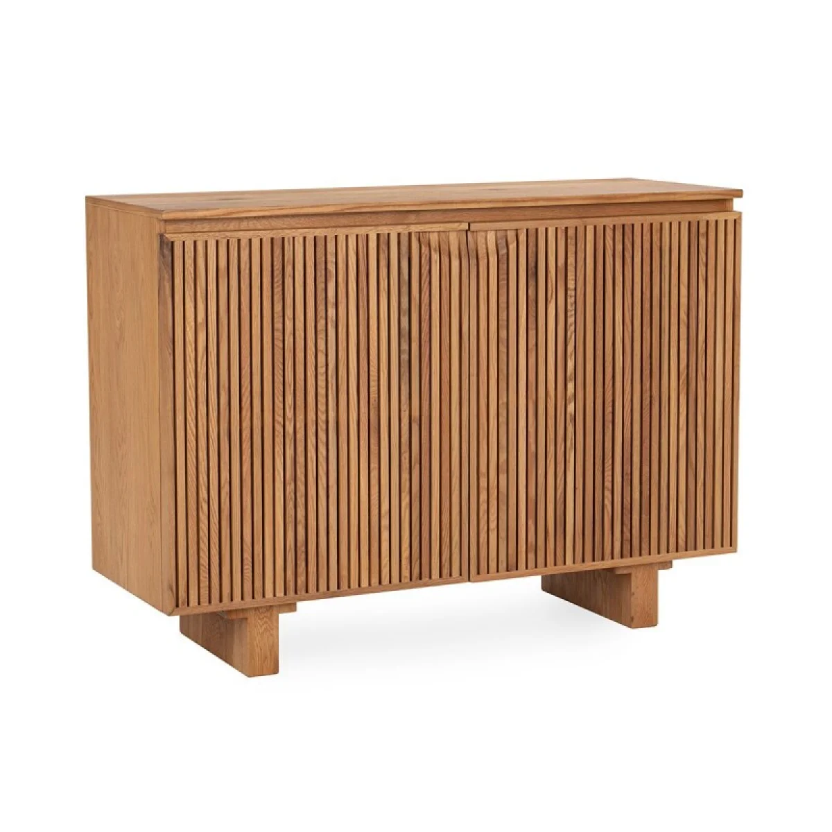 Roya Solid Wood 2dr Cabinet Dining Storage Brown 4