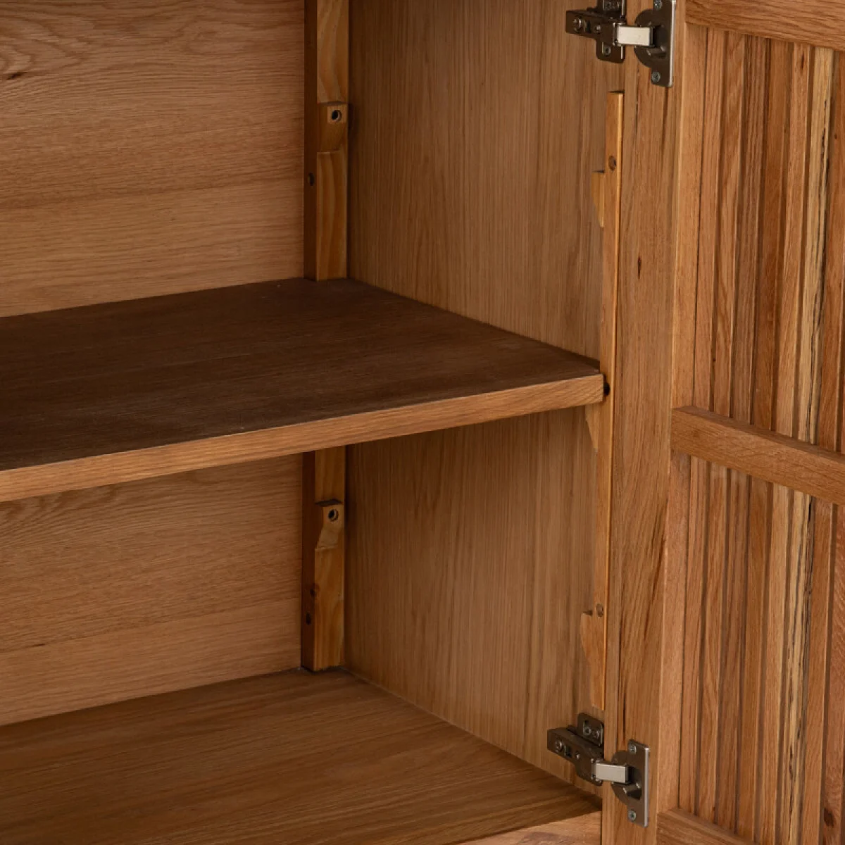 Roya Solid Wood 2dr Cabinet Dining Storage Brown 12