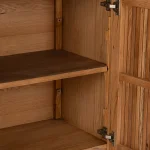 Roya Solid Wood 2dr Cabinet Dining Storage Brown 21