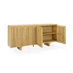 Roya Solid Wood 4dr Cabinet - Image 4