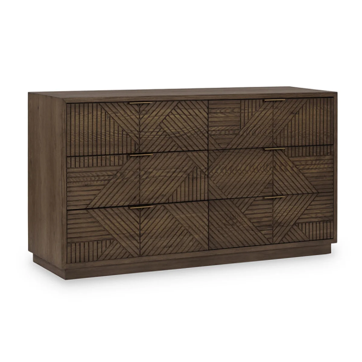 Santa Clara Solid Wood 6dwr Dresser Dressers Brown 4