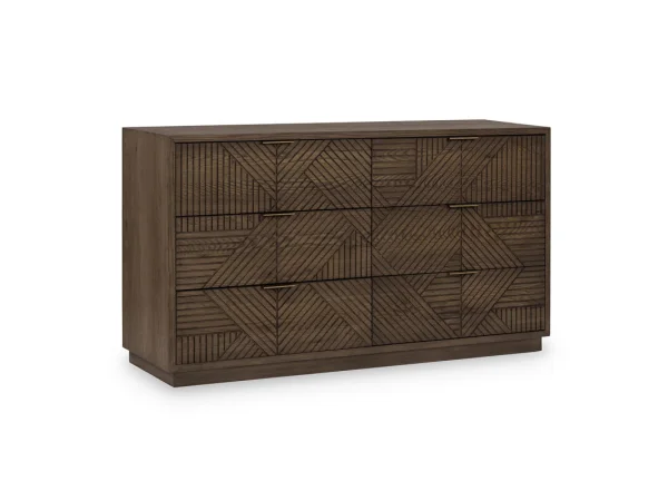 Santa Clara Solid Wood 6dwr Dresser Dressers Brown
