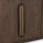 Tiber Solid Wood 4dr Buffet Dining Storage Brown 22