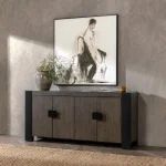 Deaven Solid Wood 4dr Buffet - Image 8