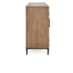 Maverick Solid Wood 4dr Cabinet Dining Storage Brown 18