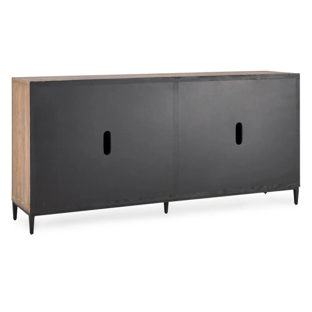 Maverick Solid Wood 4dr Cabinet Dining Storage Brown 9